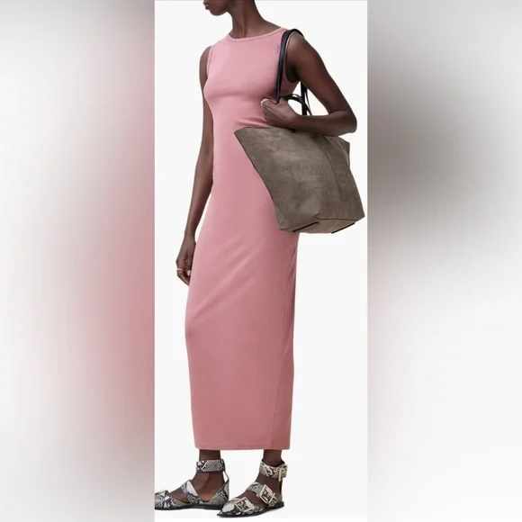 All Saints Cream Midi Pencil Skirt Ruched Wedding